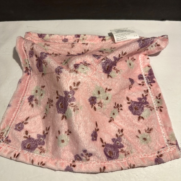 Manhattan Baby Luxe Plush Elephant Floral Lovey/Security Blanket - Picture 5 of 8